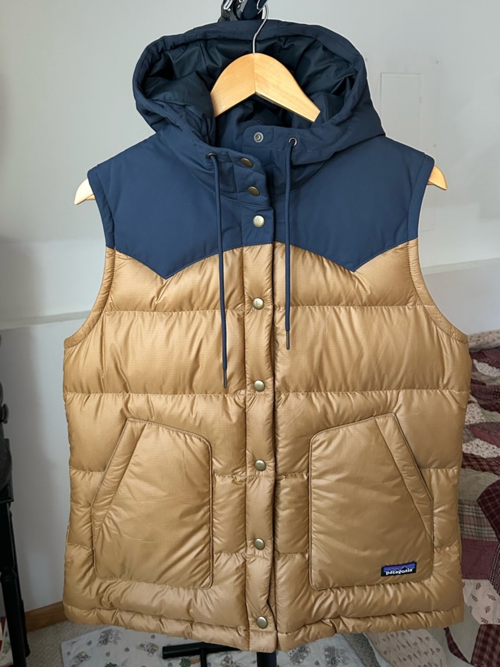 Patagonia Bivy Down Hooded Puffer Vest Women’s Large